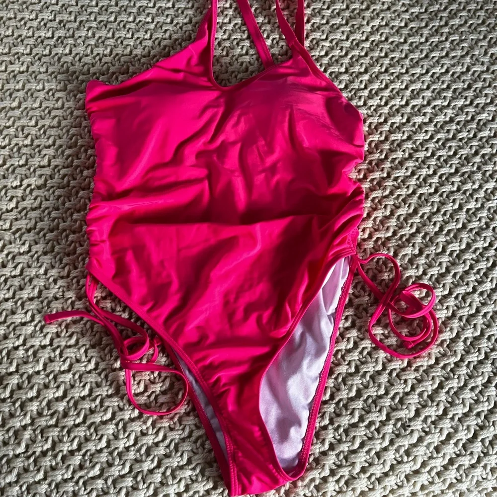 Women Pink Swimsuit 1XL